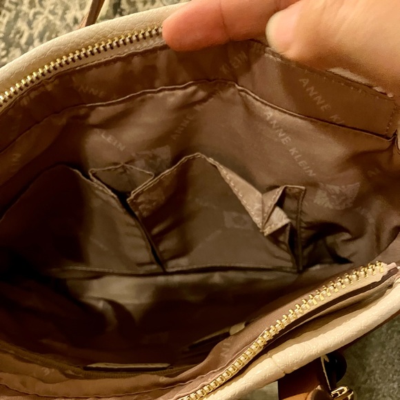 Anne Klein Metallic Canvas Purse - Picture 4 of 7